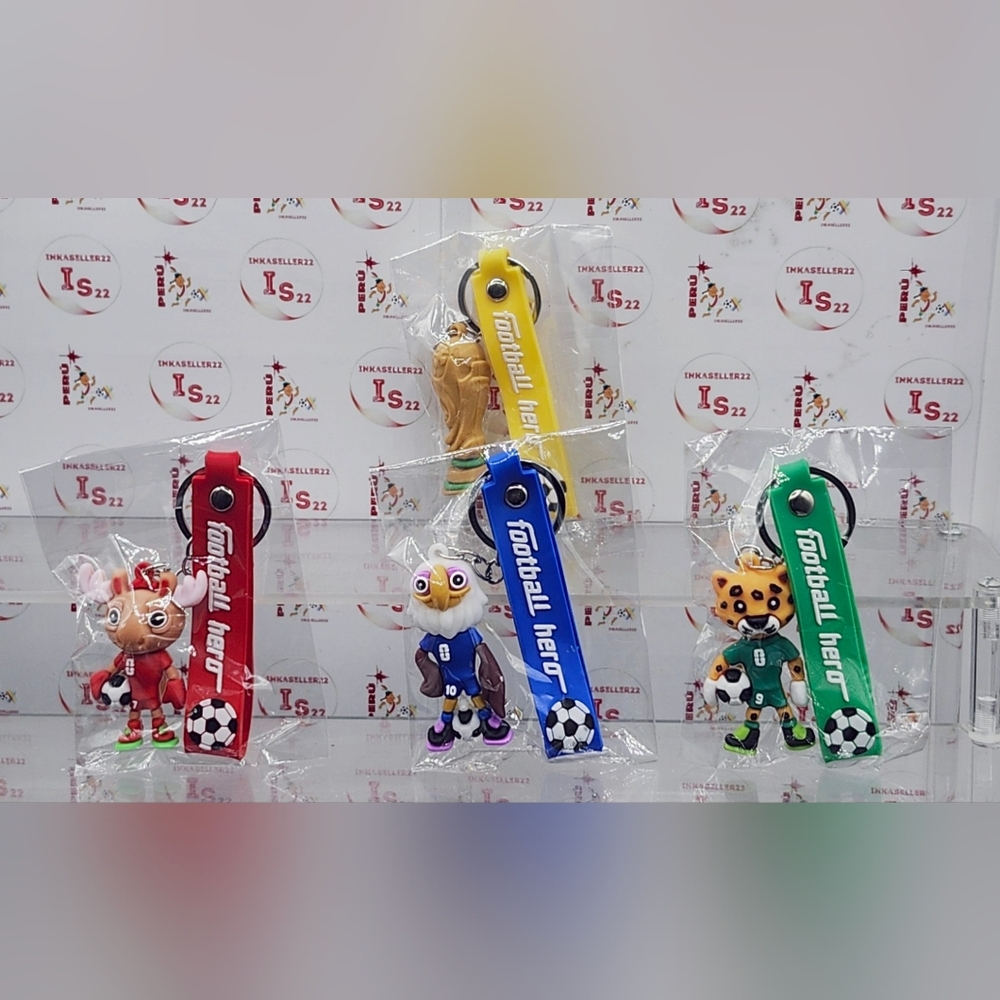 2026 World Cup keychain Cartoon Mascot